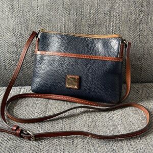 Dooney and Bourke navy blue leather crossbody Bag